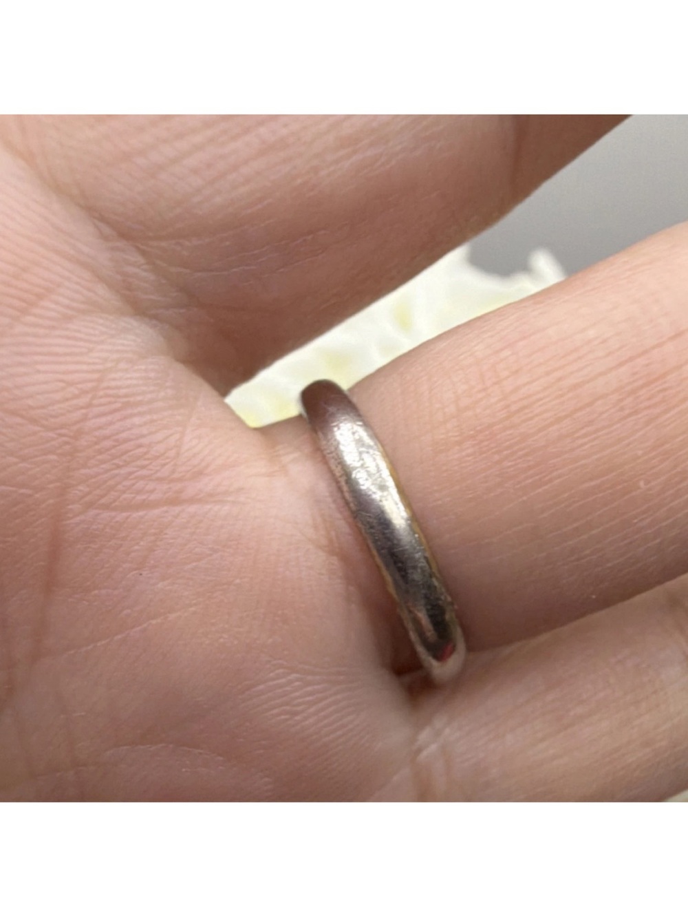 Vintage gold plated  Ring Round Stones Size 7 - Picture 3 of 6